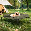 Elevated Dog Bed with Removable Cooling Cushion-801308710-801308711