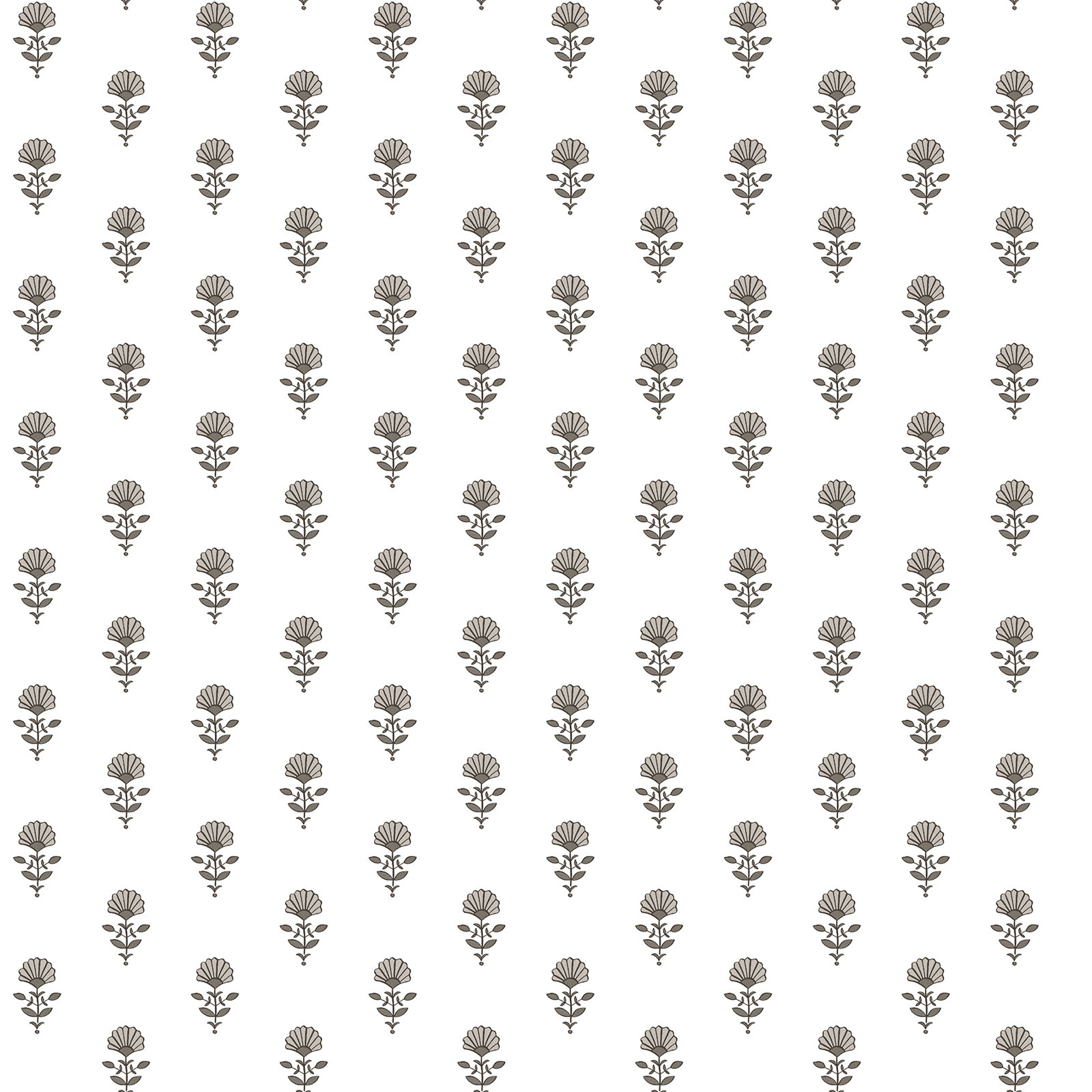 Floral Wallpaper, Stone