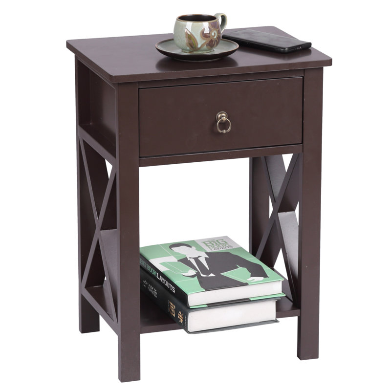 Eliada 15.75'' W Nightstand, Brown