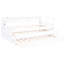 Lit de jour simple en bois TG, blanc, 2 lits gigognes, 3 espaces de rangement, de charge-1141420457