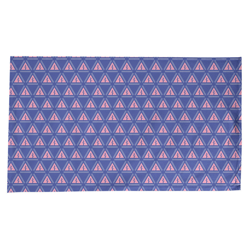 Nappe d’arbre minimaliste classique Barbra, Bleu / Rose