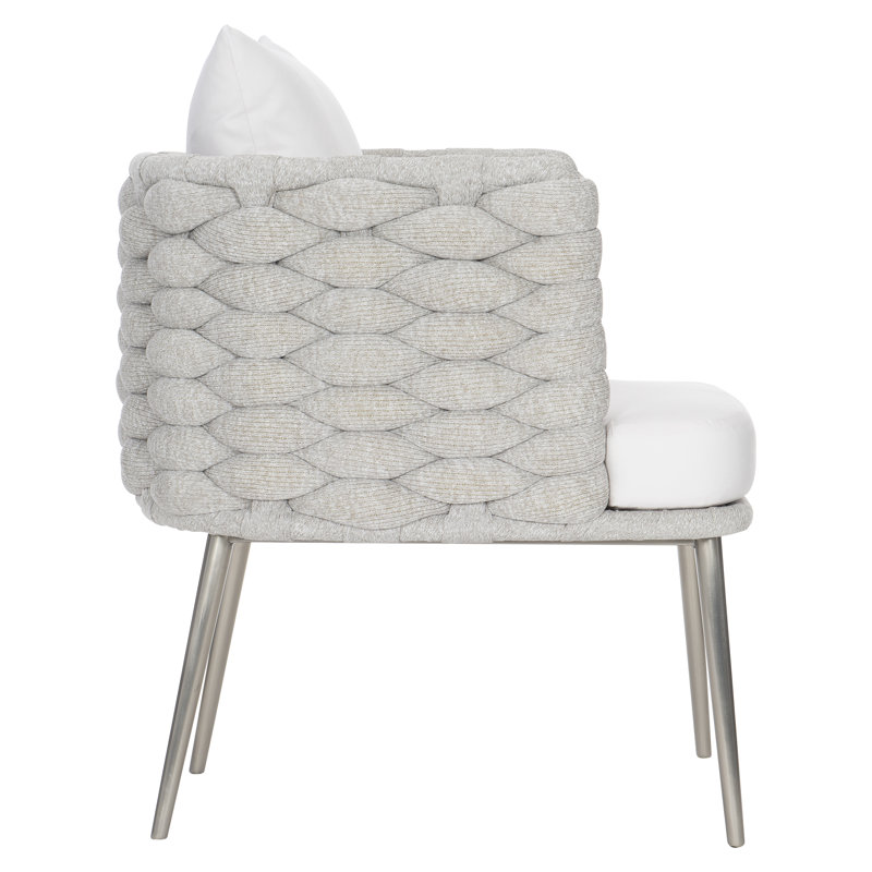 Santa Cruz Outdoor Dining Armchair, Beige