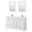 Ensemble de meuble-lavabo double 60 "avec miroir Deborah-97730155-97737074-97730159