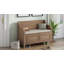 Banc de rangement multifonctionnel en bois massif avec charnière de sécurité-510836185