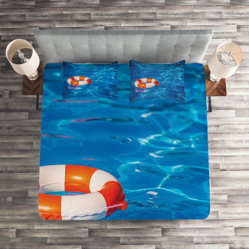 Buoy Coverlet, King Bedspread + 2 Shams