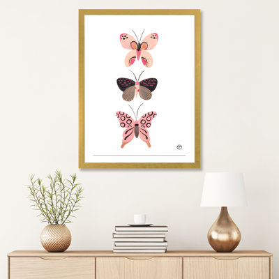 «Butterfly Trio», art encadré