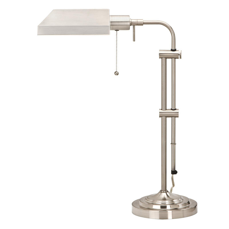 Lampe de table en métal Dekorion, Nickel