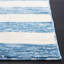 Tapis rayé bleu clair / ivoire Marcel-50341699