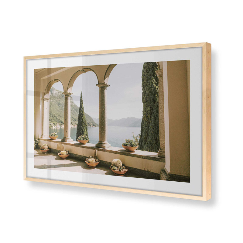 Motif d'arches tranquilles, Érable brut encadré, H 25 po x l 37 po x P 1,25 po