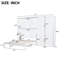 Lit pour grand lit avec compartiment et relevage hydraulique - espace blanc