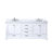 Double Bath Vanity with Carrara Marble Top-110912978
