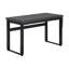 Bureau d'ordinateur, bureau personnel, debout, réglable, L 48 po, travail, ordinateur portable, stratifié gris, métal noir, contemporain, moderne