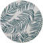 Tapis intérieur / extérieur bleu clair / blanc en polypropylène tissé à la machine Rowdy-724539975