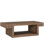 Haze 54" Wide Figured Walnut Top Smoked Gold Metal Finish Casters Cocktail Table