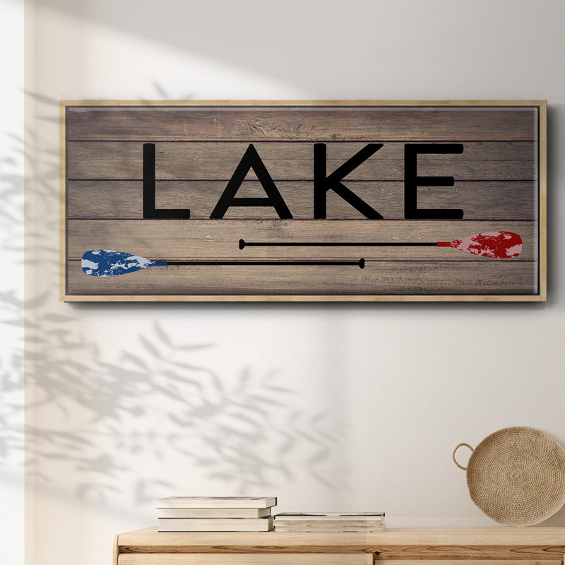 Lake Paddles - Toile encadrée, H 12 po x l 30 po