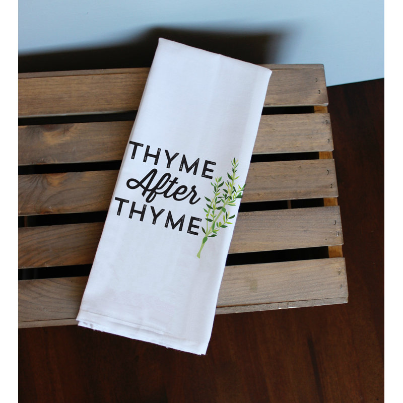 Chiffons thyme après le thym
