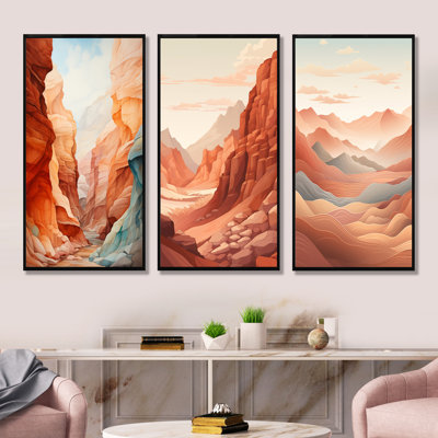 Canyon Desert Scenery Minimalism