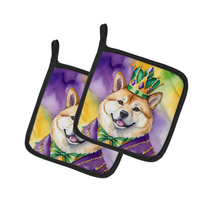 Paire de poignées Akita King of Mardi Gras