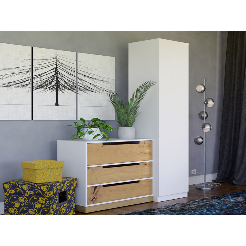 Holzhauer Manufactured Wood Wardrobe, White