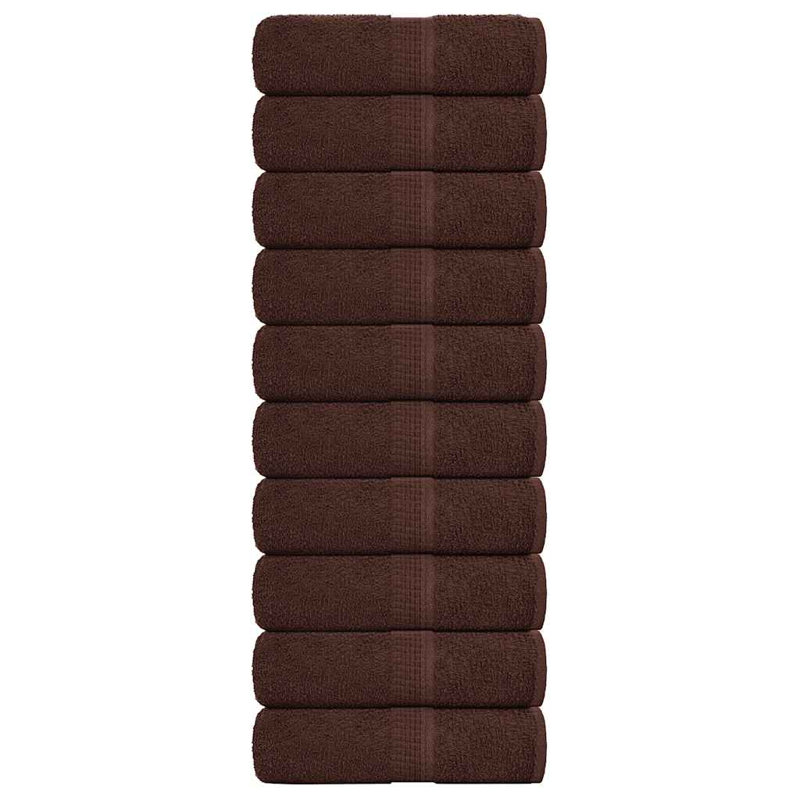 Semyon 100% Cotton Fingertip Towel, Brown