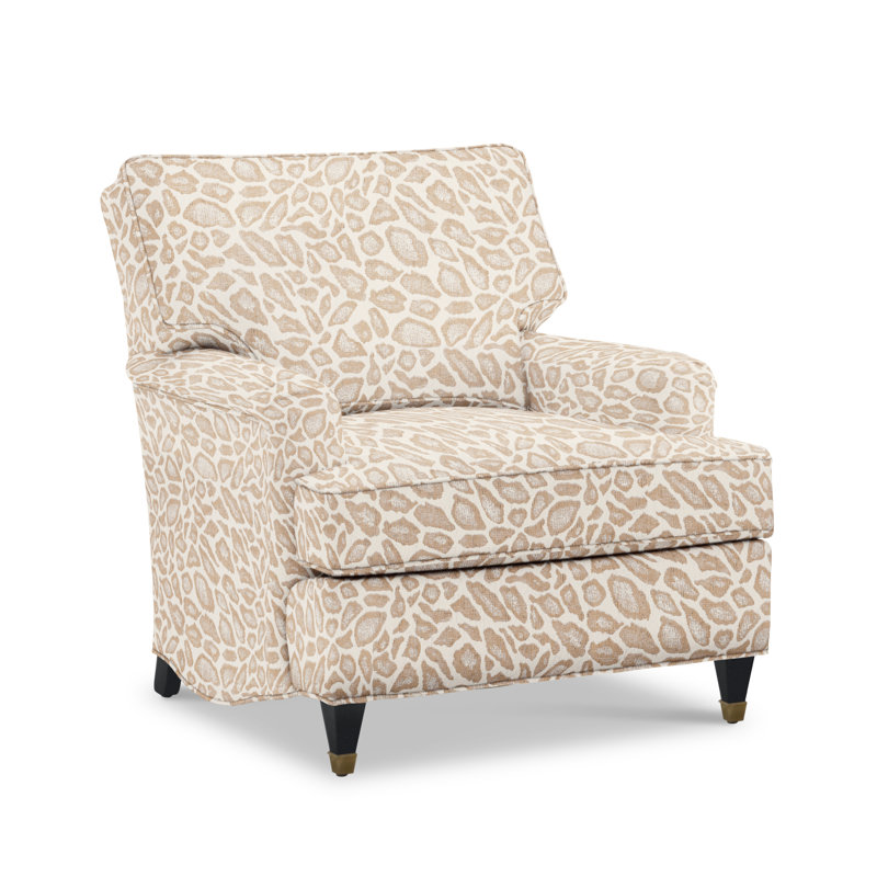 Brockville Club Chair, Breckenridge Chambray, Tuscan Brown