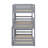 Twin Over Twin Over Twin Rubber Wood Triple Bunk Bed – Two Built-In Ladders, Guardrails & Detachable Design-466085494