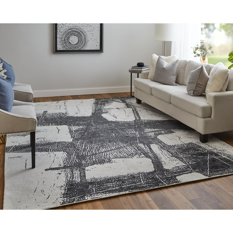 Tapis rectangulaire Eshwar, Rectangle 3 pi 6 po x 5 pi 6 po