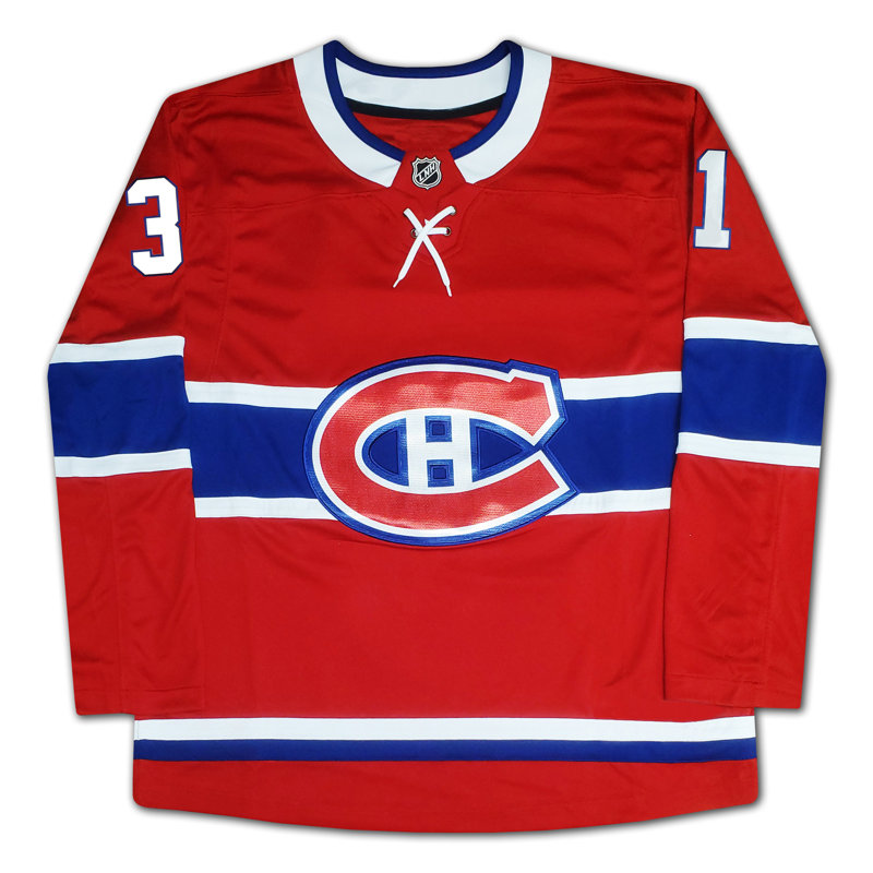 Chandail rouge des Canadiens de Montréal signé par Carey Price - souvenirs de hockey de la LNH signés (taille L ou XL)