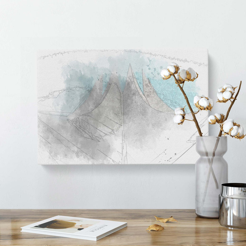 Tempodrom In Berlin In Abstract - Wrapped Canvas, 40cm H x 60cm W x 3cm D