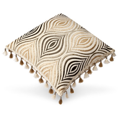 Africa Trimmed Tassels Throw Pillow