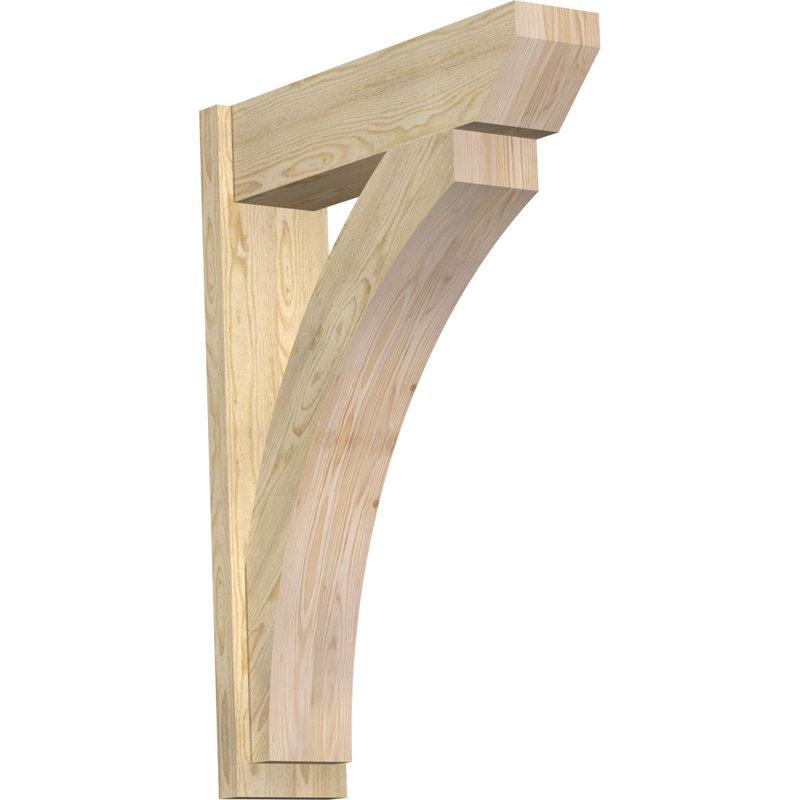 Persienne en bois Thatton, Sapin Douglas de 6 po (sciage brut), P 14 po x H 18 po