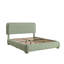 Base de lit plateforme tapissier Boucle avec tête de lit réglable et coins arrondis doux-647900478-647900474