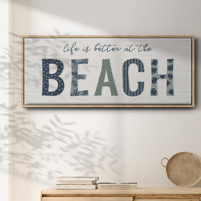 Beach Better - toile encadrée