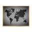 Ancienne carte du monde, reproduction de cadre flottant sur toile-59624703-59624705