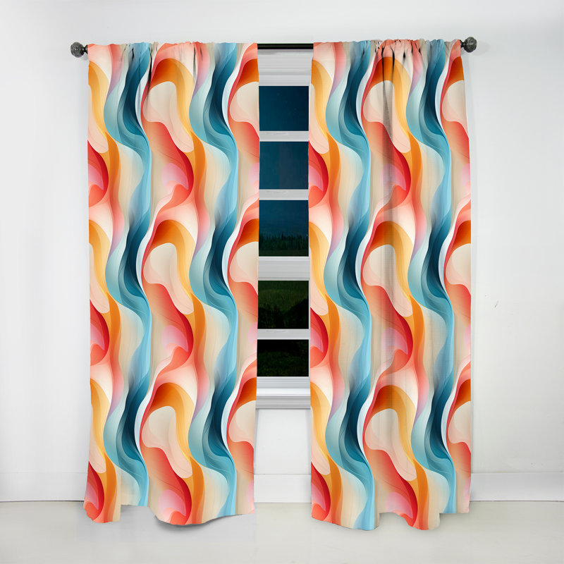 Modern Whispers Ii - rideau moderne - velours obscurcissant - 1 panneau, L 52 po x L 108 po