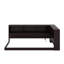 Lit de jour simple en bois avec ports USB et armoires de rangement-114335881