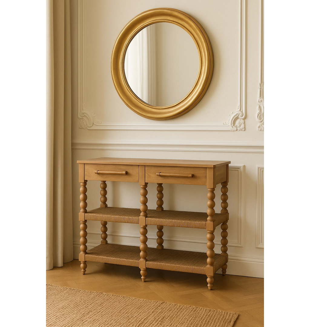 115cm Solid Wood Console Table
