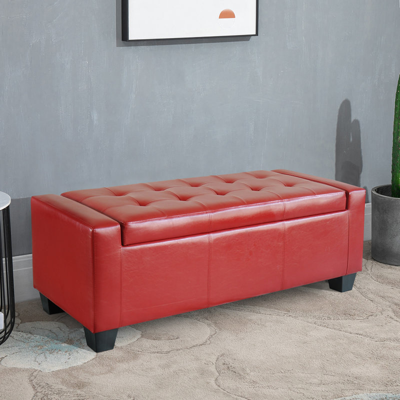 Banc de rangement Sivalls, Rouge