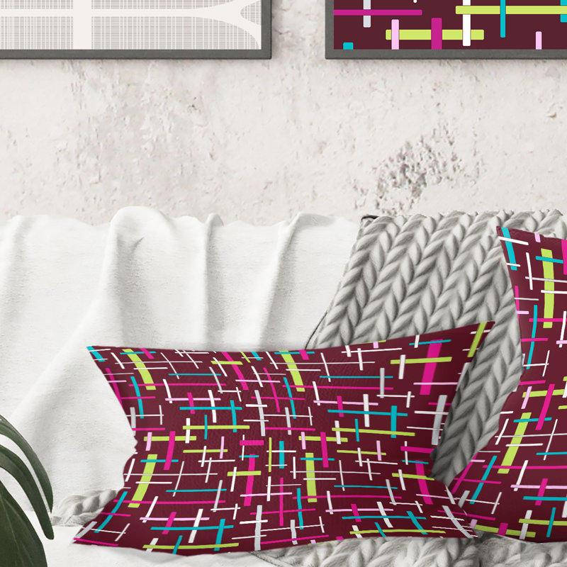 Coussin décoratif rétro Mid-Century