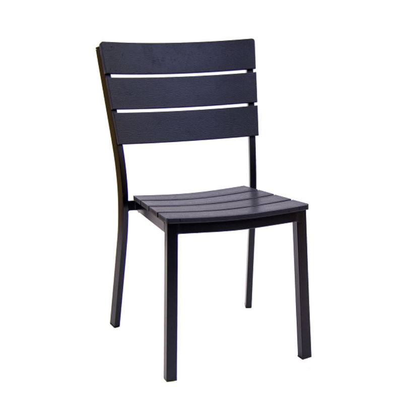 Chaise d'appoint empilable pour patio
