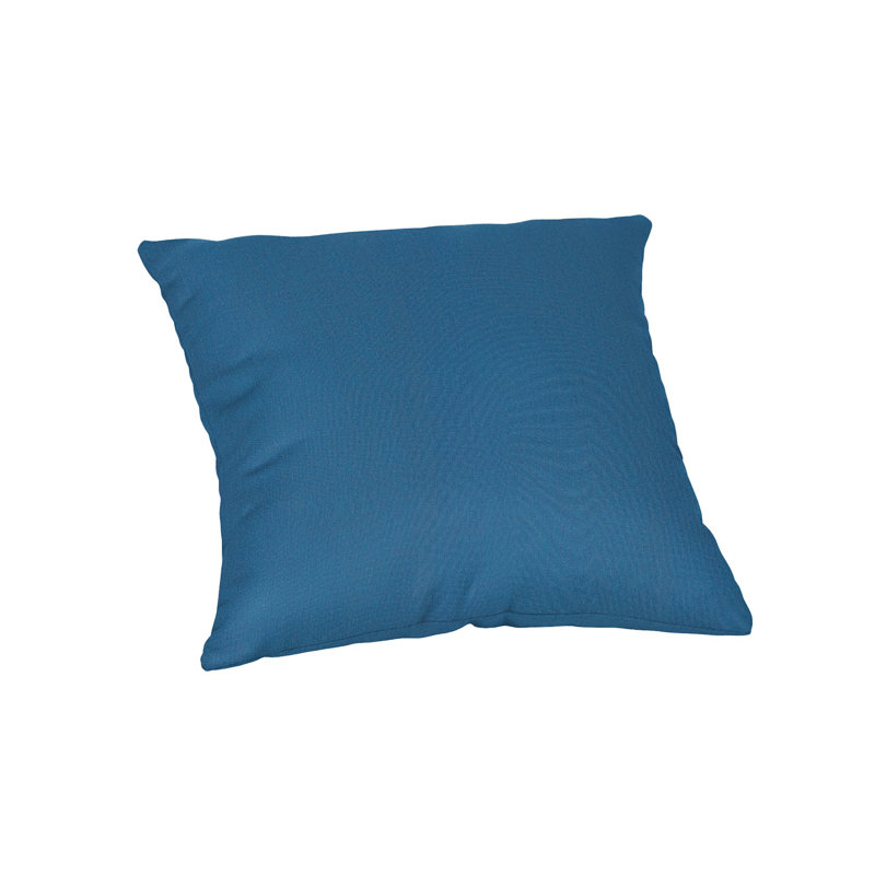 Casual Cushion Stripe Sunbrella® Fabric 1-Piece Indoor/Outdoor Square Throw Pillow, 20"H x 20"W, Cultivate Stone