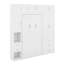 Lit escamotable simple avec casiers et armoires