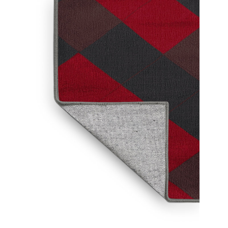 Tapis mauve lavable à la machine, Carré 3 pi
