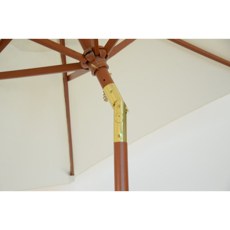 Parasol de style marché Rhino, H 86,25 po x l 72 po x P 72 po, Ouverture manuelle, Inclinaison manuelle