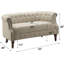 Canapé-causeuse pour le salon - canapé long dans une boîte, causeuse pour petit espace, fauteuils pour le salon