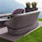 Brodric 78.74'' Wide Rectangle Wicker Patio Sofa with Cushions