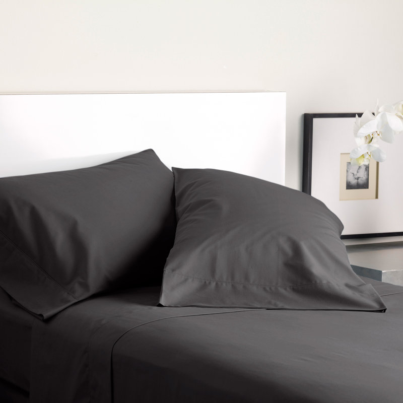 Modern Living 300 Thread Count Satin Pillowcase, Standard, Graphite
