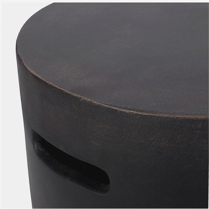Outdoor LightWeight Concrete Side Table,Copper