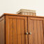 Unité de rangement à 72 portes de 72,4 po de hauteur - Rangez tout en un seul endroit. Armoire haute 8 portes en chêne avec 4 tablettes pour créer une maison propre et élégante