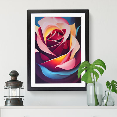 Rose Painting In Abstract Vol.1 - Single Picture Frame Print